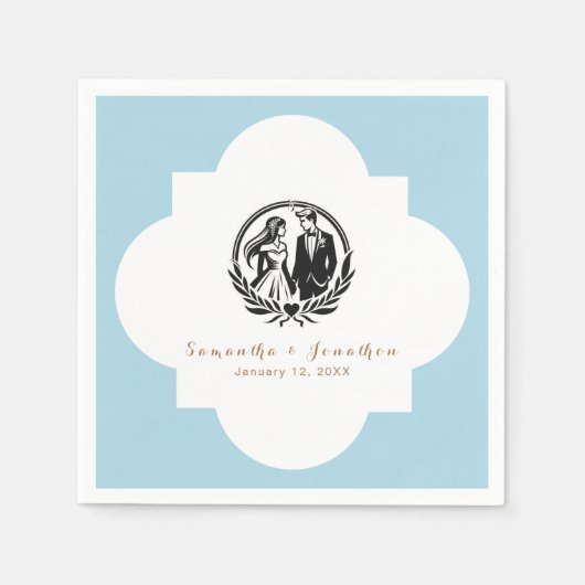 オリジナルデザインのナプキン - あなたのテキストやデザインを追加 スタンダードカクテルナプキン (正面)