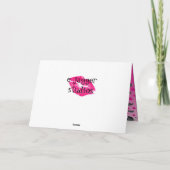 オリジナルデザインのバジリスクのバレンタインカード カード (裏面)