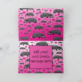 オリジナルデザインのバッドジャー バレンタインカード カード (内部)