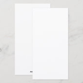 オリジナルデザインのフラットホリデーカード、サイズ：8" x 4" シーズンカード (正面/裏面)