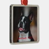 オリジナルデザインのホリデーシーズン ファミリーペット ドッグ メタルオーナメント (右)