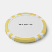 オリジナルデザインのホワイト ポーカーチップ (シングル)