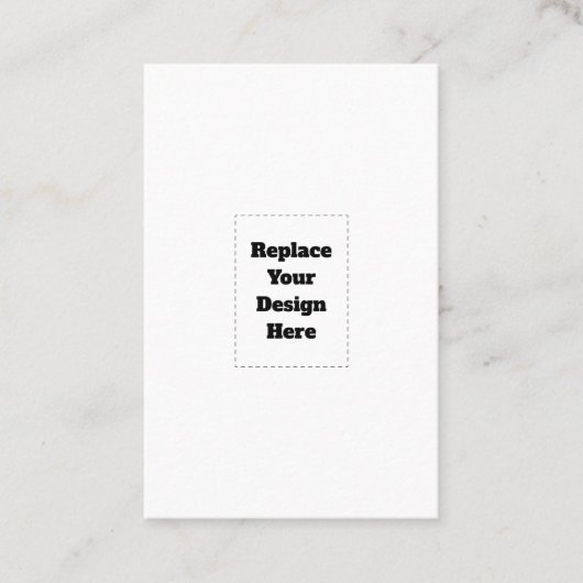 オリジナルデザインのホワイト 予約カード (正面)