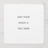 オリジナルデザインのホワイト 招待状 (正面)