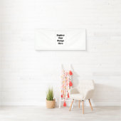 オリジナルデザインのホワイト 横断幕 (インサイチュ)