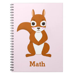 オリジナルデザインのリス柄ノート ノートブック