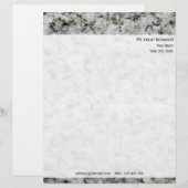 オリジナルデザインのロックテクスチャー　（差出人住所入り） レターヘッド (正面/裏面)