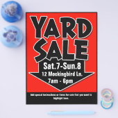 オリジナルデザインの庭先セール・チラシ/ポスター チラシ (シングル)