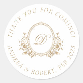 オリジナルデザインの感謝の気持ちを表すステッカー ラウンドシール