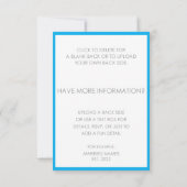 オリジナルデザインの招待状をプロ並みに印刷しよう。返信カード、インフォメーションカード、お礼状にも。 出欠カード (裏面)