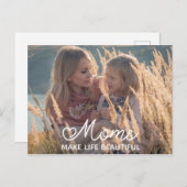 オリジナルデザインの母の日ポストカード ポストカード (正面/裏面)