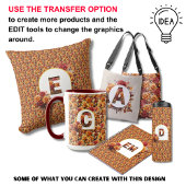 オリジナルデザインの母・祖母の誕生日ギフト 秋の花柄 クッション