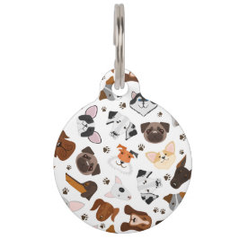 オリジナルデザインの犬種ペットタグ ペット　ネームタグ