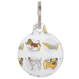 オリジナルデザインの犬種別ペットタグ ペット　ネームタグ