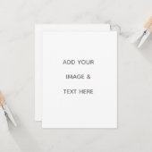 オリジナルデザインの白 カード (正面/裏面インサイチュ)