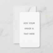 オリジナルデザインの白 ノートカード (正面)