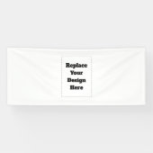 オリジナルデザインの白 横断幕 (横)