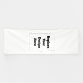 オリジナルデザインの白 横断幕 (横)