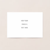 オリジナルデザインの白 箔カード (内部)