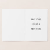 オリジナルデザインの白 箔カード (内部)