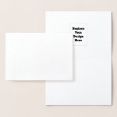 オリジナルデザインの白 箔カード (ディスプレー)