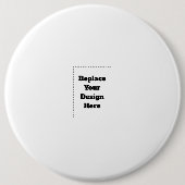 オリジナルデザインの白 缶バッジ (正面)