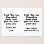 オリジナルデザインの箔押しカードを作成しよう 箔カード (内部)