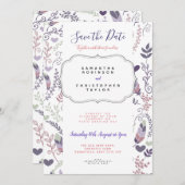 オリジナルデザインの結婚式お二人専用Save the Date招待状 招待状 (正面/裏面)