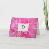 オリジナルデザインの結婚式お礼メモ サンキューカード (正面)