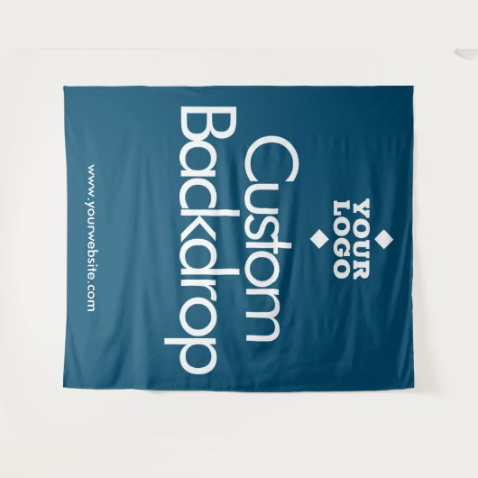 オリジナルデザインの背景 // ロゴをここに タペストリー (正面(横))