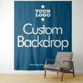 オリジナルデザインの背景 // ロゴをここに タペストリー (インサイチュ)