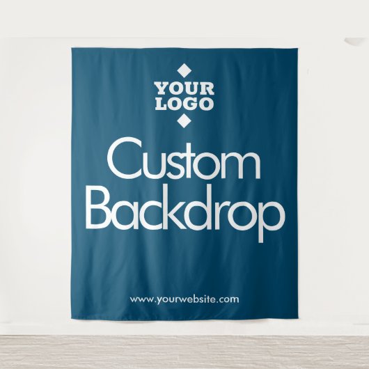 オリジナルデザインの背景 // ロゴをここに タペストリー (正面)