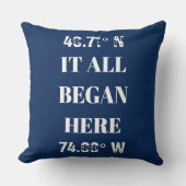 オリジナルデザインの記念すべき場所のクッションカバー クッション (正面)