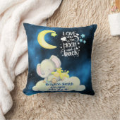 オリジナルデザインの赤ちゃんの誕生記念クッション クッション (ブランケット)