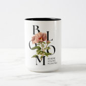 オリジナルデザインの陶器コーヒーマグ ツートーンマグカップ (中央)