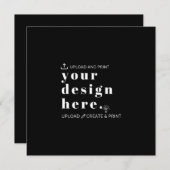 オリジナルデザインをアップロードしてスクエア招待状を作成しよう シーズンカード (正面/裏面)