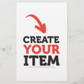 オリジナルデザインをアップロードしてCREATE-YOUR-OWN 便箋 (正面)