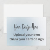 オリジナルデザインをアップロードする サンキューカード (正面/裏面)