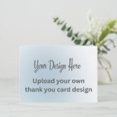 オリジナルデザインをアップロードする サンキューカード (スタンド正面)