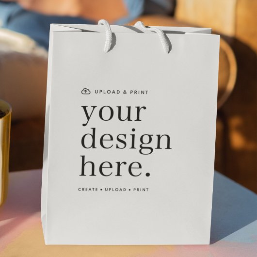 オリジナルデザインをアップロード ミディアムペーパーバッグ
