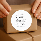 オリジナルデザインをアップロード 1.5インチ丸型ステッカー ラウンドシール