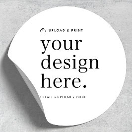 オリジナルデザインをアップロード 1.5インチ丸型ステッカー ラウンドシール