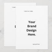 オリジナルデザインを作成してフラットメニューを印刷する メニュー (正面/裏面)