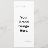 オリジナルデザインを作成してフラットメニューを印刷 メニュー (裏面)