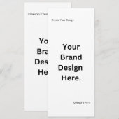 オリジナルデザインを作成してフラットメニューを印刷 メニュー (正面/裏面)