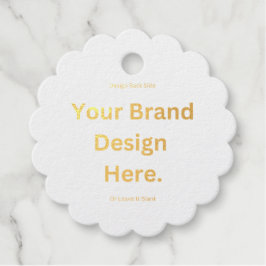 オリジナルデザインを作成して印刷するアルミ箔タグ フェイバータグ