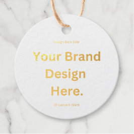 オリジナルデザインを作成して印刷するアルミ箔タグ フェイバータグ