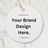 オリジナルデザインを作成して印刷するアルミ箔タグ フェイバータグ (裏面)