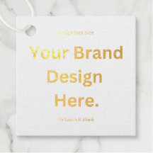 オリジナルデザインを作成して印刷するアルミ箔タグ