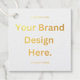 オリジナルデザインを作成して印刷するアルミ箔タグ フェイバータグ